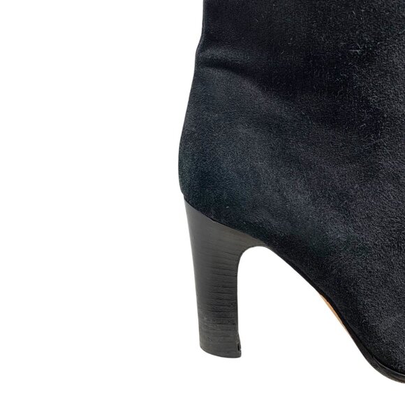 KORS‎ Michael Kors Black Italy Suede Pull On Booties - Picture 7 of 11